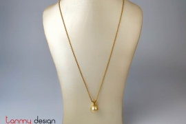 18k Golden  necklace with South Sea Pearl